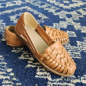 New Nisolo leather Huarache shies